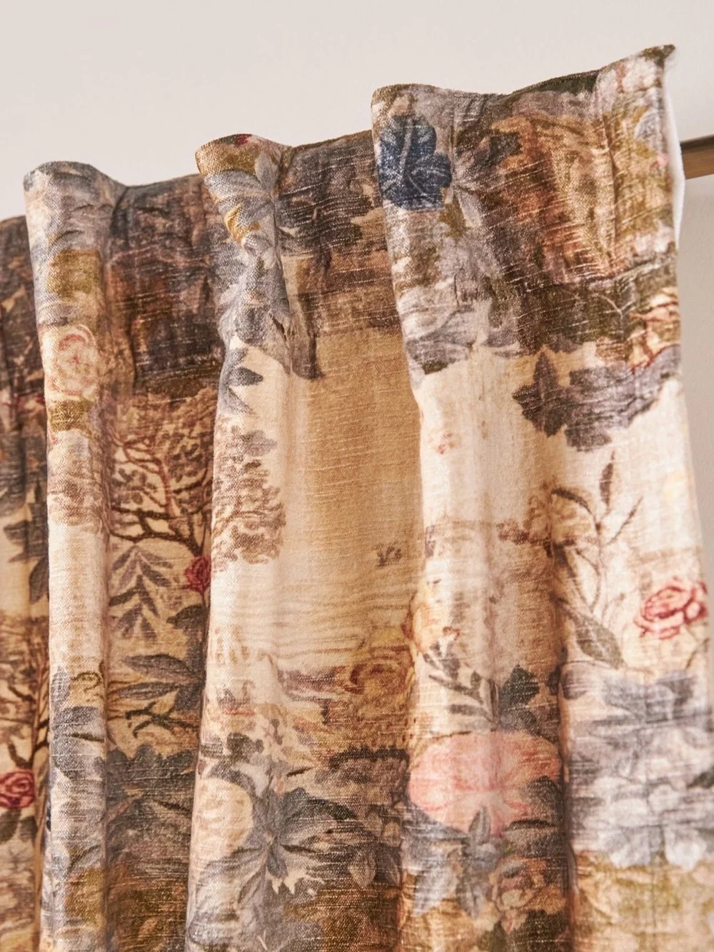Anthropologie Francois Printed Velvet Curtains, 50x96